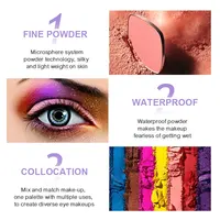 Esene E-EP12-paleta de sombra de ojos delicada, maquillaje colorido, Etiqueta Privada, venta al por mayor