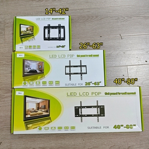 Supporto a Parete Fisso per <span class=keywords><strong>TV</strong></span> con VESA 200x200 a 400x410mm, Capacità 50kg, Acciaio Laminato a Freddo, Produzione Diretta OEM - Product Image 6