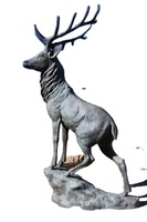 Statue d'animal en bronze du film skymn, décoration extérieure, 1 pièce