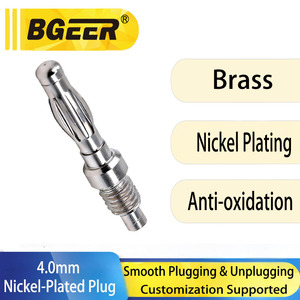 Conector Banana de Alta Corriente de 4 mm |   Resorte de Linterna de Cobre Puro con Rosca M5 |   Sonda de Prueba de Resorte de Corona Metálica para Instrumentación de PCB - Product Image 5