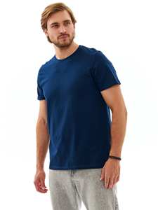 Camiseta Clásica de Algodón con Cuello Redondo para Hombre, 30/1, Suave, Cómoda, Informal, Lisa, Suministro al por Mayor - Product Image 4