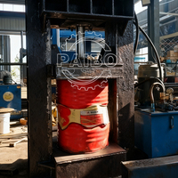 Broyeur de fûts PAIBO Safe 55 gallons avec ensemble moteur et pompe complet pour traitement des liquides résiduels, garantie 1 an