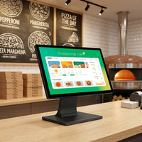 Système de point de vente tout-en-un pour restaurant 15,6 pouces, terminal de caisse tactile, imprimante de caisse, scanner 2D