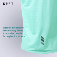 Débardeur de course personnalisé OEM pour homme, respirant, sans manches, anti-humidité, impression par transfert thermique, léger, pour marathon