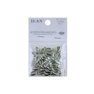 Perline in metallo Ilan 7x16mm argento per bracciali e accessori per la creazione di gioielli - Product Image 1