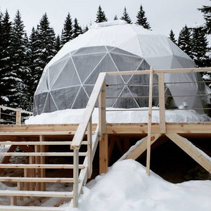 Lussi più economici resistente al vento, impermeabile e ignifugo prezzo all'ingrosso 6m diametro tenda a cupola per foresta da <span class=keywords><strong>campeggio</strong></span> - Product Image 6