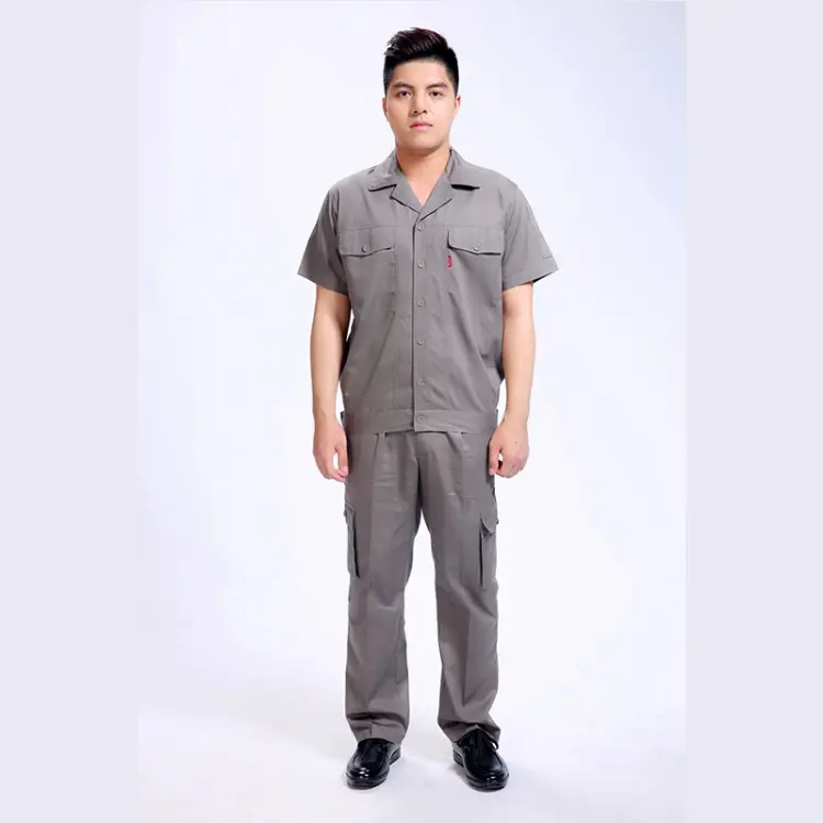 Инженер-строитель, пищевая промышленная Рабочая Униформа, рубашки с коротким рукавом, Мужская Рабочая одежда