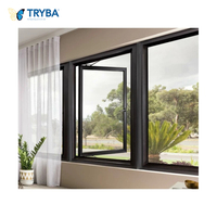 Ventanas y Puertas Abatibles de PVC UPVC con Doble Acristalamiento Low-e Estilo Europeo TRYBA