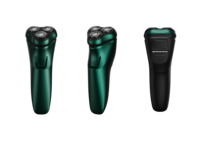 RUNWE RS8993 Tondeuse à barbe électrique professionnelle rotative à triple lame rechargeable IPX6 lavable pour hommes