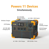 Centrale Électrique Portable d'Urgence Ultime 1200W 614Wh 25.6V 24000mAh avec Chargement Rapide Avancé pour Système Solaire