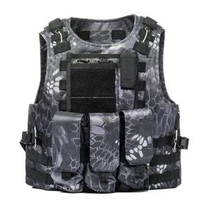 Gilet tactique d'airsoft réglable, gilet modulaire de paintball, chaleco tactico, nylon haute densité 600D, pochettes MOLLE, gilet tactique - Product Image 4