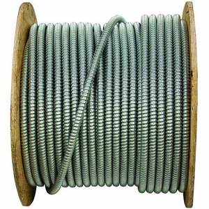 Type AC ou MC ( BX) câble THHN/ THWN noyaux en acier galvanisé l'armure de verrouillage câble AC en 600V 12/2 14/2 10/4 - Product Image 1