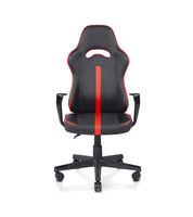 Chaise de jeu ergonomique professionnelle personnalisée, de style moderne, noire et rouge, best-seller