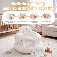 Siège gonflable portable pour bébés de 3 à 36 mois, chaise gonflable pour tout-petits avec barrières de sécurité