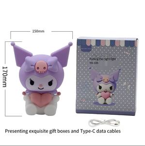 RGB Silicone Đèn Ngủ Có Thể Sạc Lại LED Mini Bàn Đèn Với Ma Đầu Thiết Kế Phong Cách Hiện Đại Cho Nhà Ngủ & Thư Giãn - Product Image 3