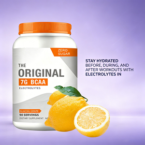 Suplemento de BCAA en Polvo Sin Azúcar OEM - 7g de Aminoácidos con Electrolitos, 90 Porciones, Sabor Uva Glacial, Etiqueta Personalizada - Product Image 2