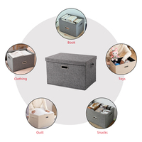 Organisateur Box Office Document Storage Avec Couvercle Pliable Linge Suspendu Classement Organisation Maison Portable Storage