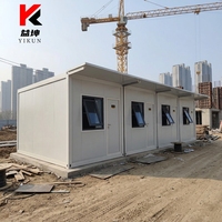 Maison préfabriquée pliable économique, conteneur portable, 1 chambre, étanche, dortoir mobile pliable préfabriqué