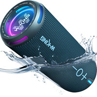 W-King D320 – Enceinte sans fil avec woofer, portable pour l'extérieur, enceinte TWS pour la lecture de musique, enceinte de fête, enceinte basse, mini enceinte