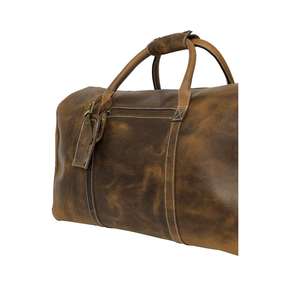 Sac de voyage en cuir véritable pour homme et femme, sac à vêtements, meilleur bagage à main, sac en cuir véritable pour chaussures, unisexe - Product Image 3