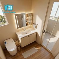 Casa Prefabricada Tipo Cabaña Apple, Mini Casa Moderna Prefabricada de Lujo, Oficina Móvil Personalizada con Baño
