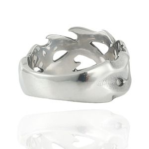 Anillo de Tiranosaurio Rex Plateado para Hombre, Diseño Geométrico Hueco con Forma de Animal, Joyería de Moda, Regalo Punk - Product Image 3