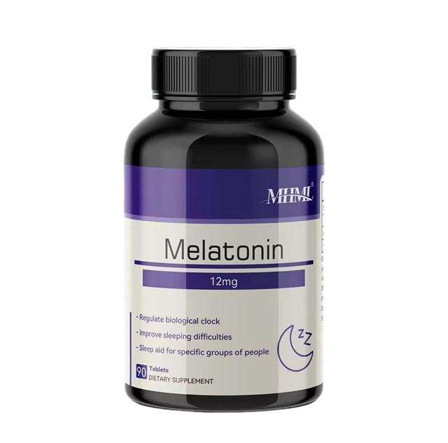 100mg Melatonin Hair Growth Supplement Improve Memory & Sleep 90 Capsules Per Bottle Adult Dosage Tablet Form OEM Manufacturer