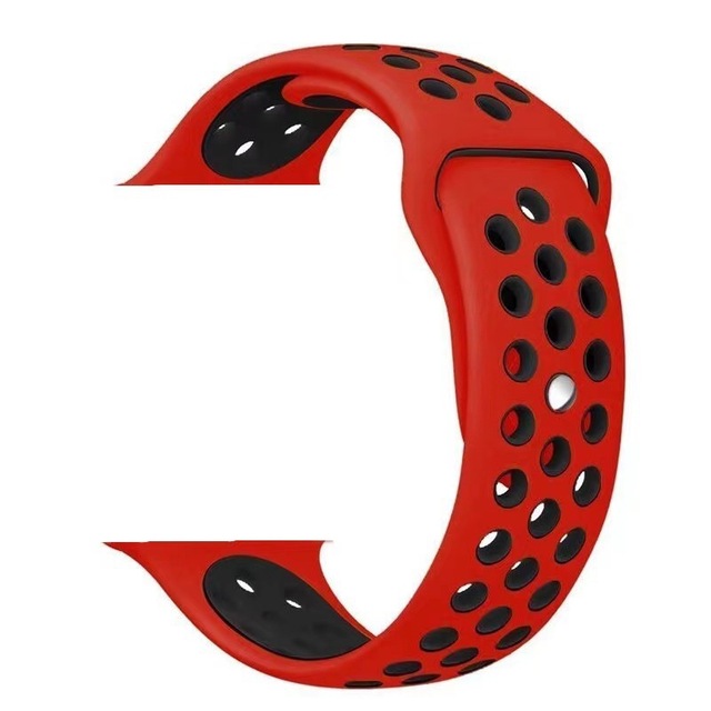 Dual Color Silicone Strap for apple Watch 10 Strap 42mm 46mm 45mm 49mm Silicone Watch Band
