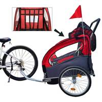 Trailer Sepeda Bayi Roda Tiga 2-IN-1 Terbaru, Platform Baja Anti Karat, Tahan Air, Untuk Belanja, Pantai, Serbaguna, OEM, Perjalanan Luar Ruangan