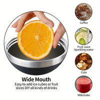 Vaso Térmico Ecológico de Doble Pared con Aislamiento al Vacío, de Acero Inoxidable, 40 oz, con Tapa y Asa, Ideal para Regalos Empresariales
