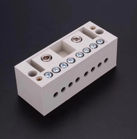 Bornier de câblage deux en huit sorties, boîtier de distribution, connecteur de fil, combinateur de feu zéro monophasé 220V