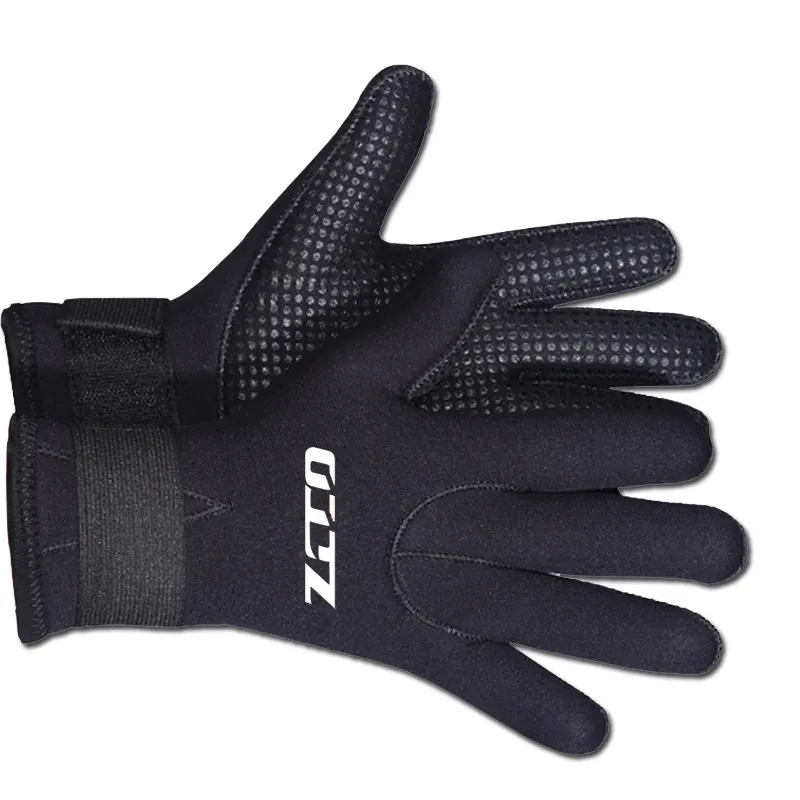 Custom Logo 5mm Neoprene GBS Anti-slip Wear proof Protect Keep Warm Adjustable Wrist Hands Diving Gloves