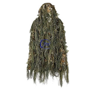 Costume con cappuccio abbigliamento mimetico cecchino caccia leggero 3D foglia Ghillie tuta per adulto - Product Image 3