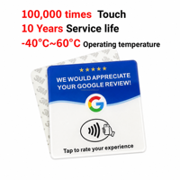 Autocollant NFC Google Review pour avis Google 213 215, Plaque de menu NFC, Affichage de stockage Google, Carte RFID NFC autocollante
