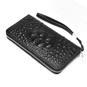 Best Seller Slim Alligator Patroon Lederen Clutch Bag Credit Kaarthouder Lange Portemonnee Mannen Krokodil Portemonnee