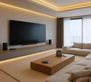 Тумба под телевизор из экологически чистой сосны напрямую от производителя: напольная конструкция для современного дизайна гостиной - Product Image 4