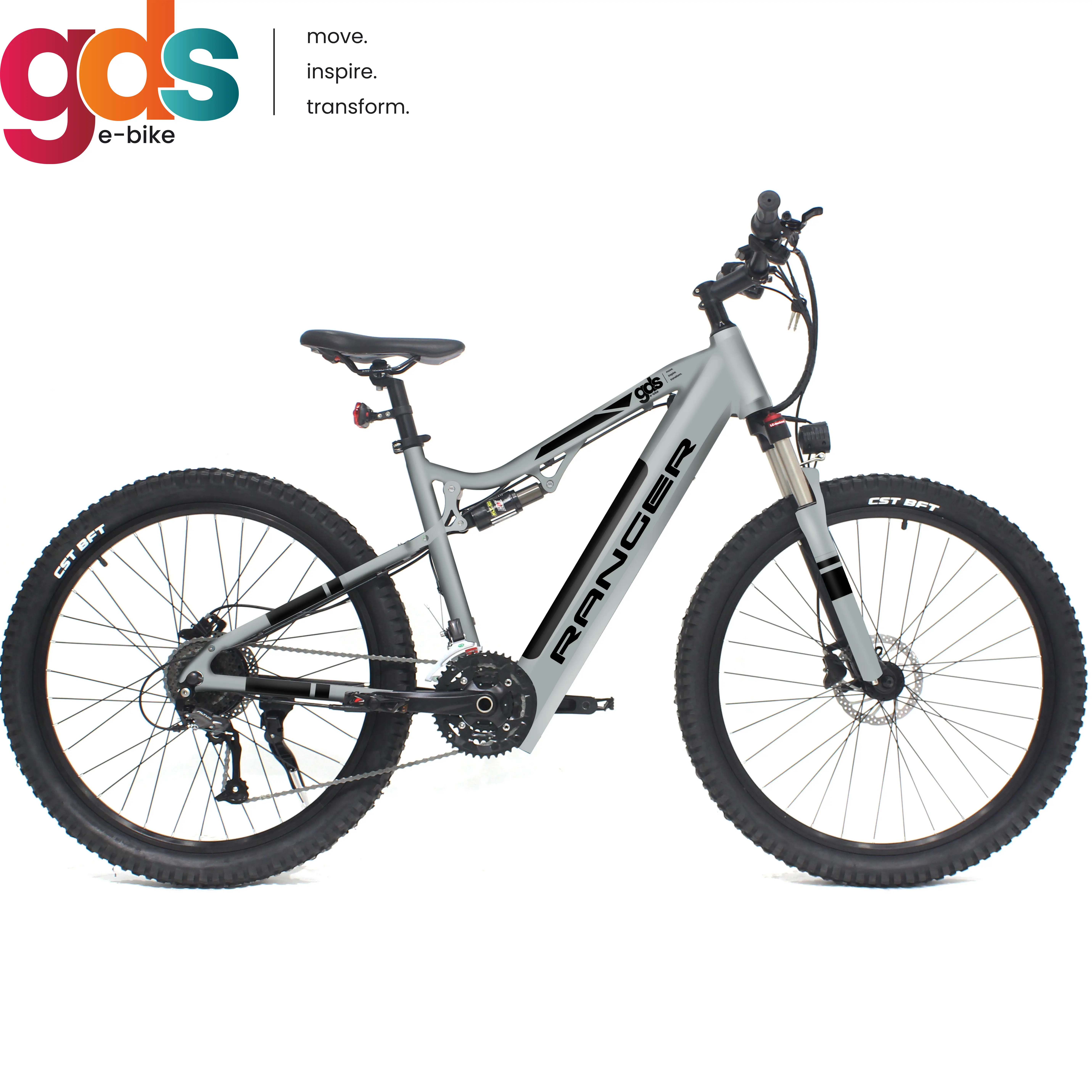 GDS M019 full dual suspension e mtb alpinismo mountain ebike bici elettrica bicicletta all'ingrosso bici 250 watt 500 w e-bike