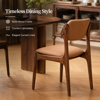 Chaise de salle à manger contemporaine avec accents en pierre frittée et dossier incurvé ergonomique - Design moderne et luxueux pour la maison, l'hôtel, le restaurant