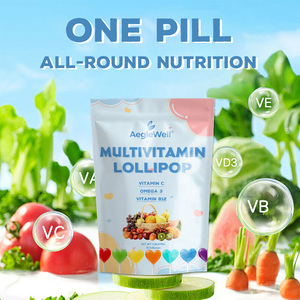 AegleWell Lollipops - Caramelle a forma di cuore con Vitamina C, <span class=keywords><strong>Omega</strong></span> 3, B12 - Supporto Immunitario, Salute Cerebrale, Energia per Adulti e Bambini - Product Image 6