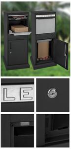 Parcel Drop Box Large Capacity Parcel Box Steel Package Drop Box Customized Delivery Box With Letter Slot