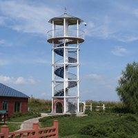 Tour de surveillance autoportante JUNHAO en acier galvanisé à chaud, hauteur 5m-50m, préfabriquée, couleur personnalisable