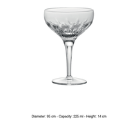 Verre à cocktail Luigi Bormioli Mixology 22,5 cl H 14 cm Ø 9,5 cm