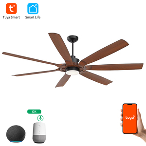 Lớn Blades moden hca087 ABS LED Đèn chùm điều khiển từ xa quạt trần - Product Image 2