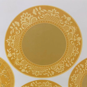 Custom Sticker Transfer Printing Waterslide Glossy <strong>Decal</strong> Paper Pvd Coating Gold <strong>Decals</strong> for Ceramic Plates Dish - Product Image 6
