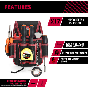 Сумка для инструментов для технического обслуживания, <span class=keywords><strong>2</strong></span>-Дюймовая туннельная петля с лентой, стринги, отличная сумка-сумка для инструментов с резиновым логотипом - Product Image 5