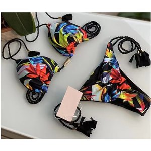 Nuevo Traje de Baño 2023 para Mujer, Bikini con Estampado de Ruedas, Venta Directa de Fábrica, Traje de Baño con Estampado de Cuerdas Trenzadas - Product Image 6