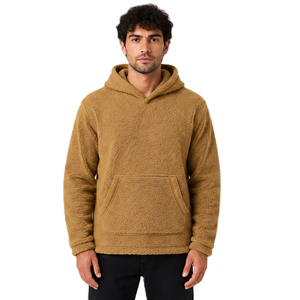 Custom Premium Sherpa Lined <b>Hooded</b> Sweatshirt Warm Winter Sherpa Fleece Hoodie Oversized <b>zip</b> Sherpa fleece streetwear clothes - Product Image 1