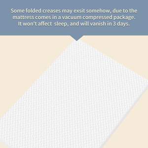 <span class=keywords><strong>Matelas</strong></span> mini de 3 pouces, 38 po de long x 26 po de large, pour grossistes, avec housse imperméable et amovible, lavable en machine, mousse à densité moyenne et soutien élevé - Product Image 3