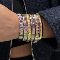 Nouveau style bracelet bracelet étoile coeur conception bracelets élastiques en acier inoxydable ne se fanent pas pour hommes et femmes bijoux de mode