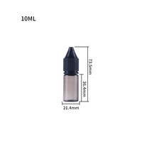 Conteneur d'emballage d'huile de flacon compte-gouttes de jus de licorne pour e-liquide PET CRC 10ML/15ML/30ML/50ML/60ML/70ML/100ML/120ML